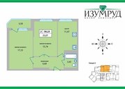 2 ком. кв. в ЖК Изумруд,  7-я Подлесная 71,  58 м2 