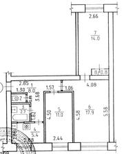 Продам 3х к.кв. по ул. Спортивная,  29.